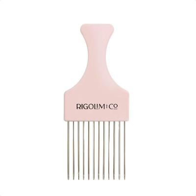 Pente Garfo Grande Rigolim Hair And Co com Dentes Metálicos Antiferrugem para Volume e Definição 1