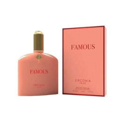 Perfume Famous Zircônia Privê Feminino Eau de Parfum Chipre Gourmand 100ML