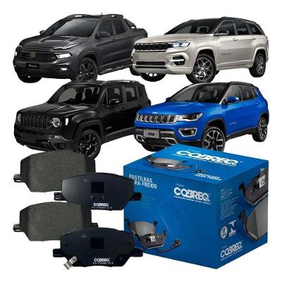 Pastilha de Freio Dianteiro Rampage Compatível Chrysler Dodge Jeep Fiat 2015 em Diante Cobreq