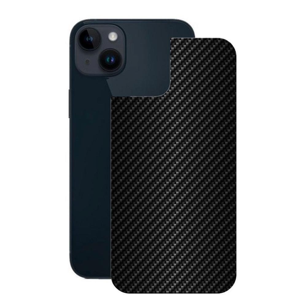 Película Iphone 13 Mini-Traseira Fibra Carbono Preta-Gshield - 1