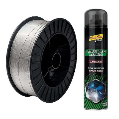 Arame para Solda MIG Tubolar AE03000009 com Spray Anti Respingos 1,6mm 15kg 400ml Bivolt Aeroflex
