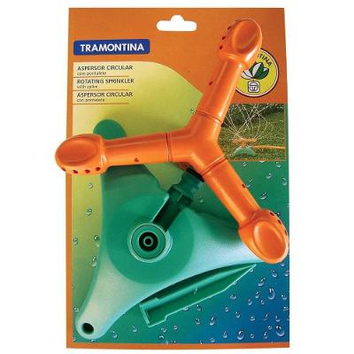 Aspersor Circular com Pontalete 150 m2 4 BAR Laranja com Verde Tramontina