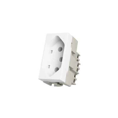 Módulo Tomada Infiniti Plus 2P+T 10A com ABS anti-UV Branco Margirius