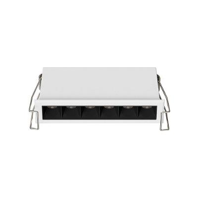 Spot de Embutir LED Downlight Powerlux Alto IRC 97 Luz Amarela Branco e Preto Nordecor Iluminação