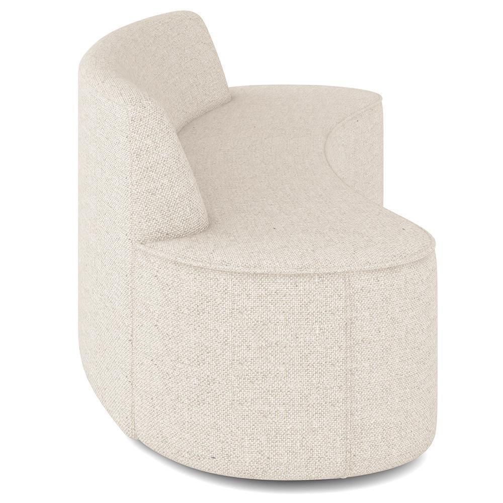 Sofá 4 Lugares Curvo Sala De Estar Living Cancún D02 Linho Cru 230 Cm D-461 - 2