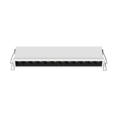 Spot de Embutir Downlight Powerlux LED 36 graus  Alto IRC 97 18W Branco e Preto Nordecor Iluminação
