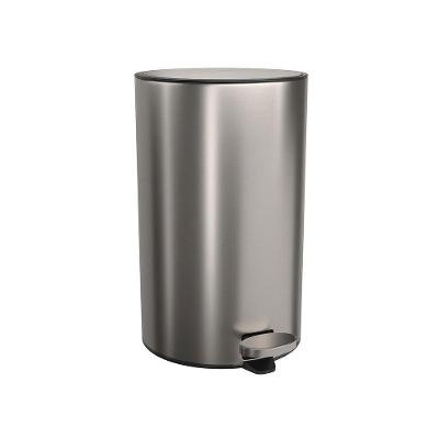 Lixeira Suprema 1005.red.12.inx 12L Aço Inox com Pedal Fechamento Suave Inox Deca