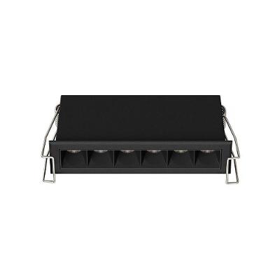 Spot de Embutir LED Downlight Powerlux Luz Amarela Alto IRC 97 Preto Nordecor Iluminação 8W Bivolt