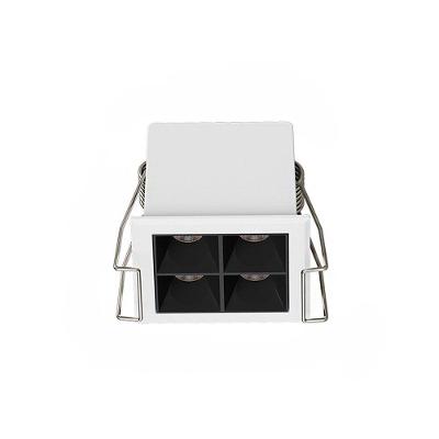 Spot de Embutir LED Downlight Powerlux Luz Amarela Alto IRC 97 36° Branco e Preto Nordecor