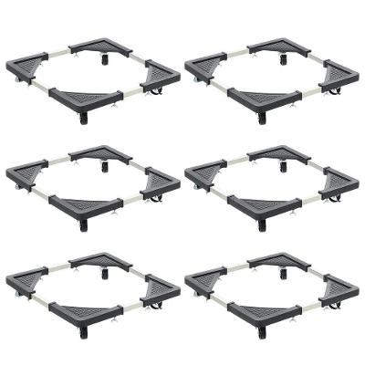 Suporte com Rodinhas Ajustável Kit 6 Unidades Leva Pro Pet SU-RODA para Eletrodoméstico 140KG Bivolt