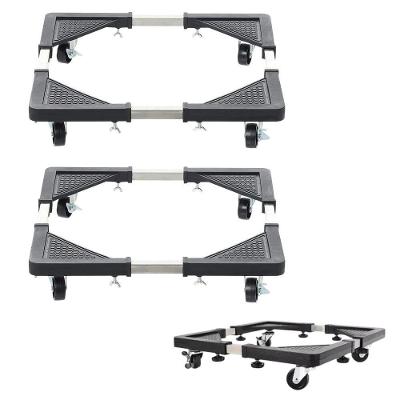 Suporte com Rodinhas Ajustável Leva Pro Pet SU-RODA para Eletrodoméstico 140KG 60CM Preto Bivolt