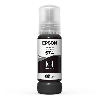 Refil de Tinta T574 para Impressora Alto Rendimento Fácil Recarga Preto Epson 70ML