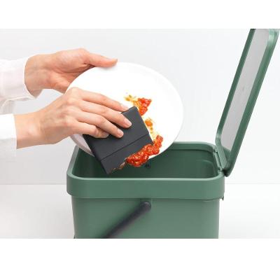 Rodo para Pratos e Pia Sinkside Remoção de Água Silicone Prático Cozinha Preta Brabantia