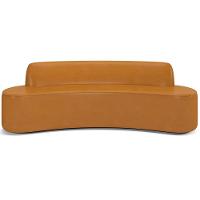 Sofá 4 Lugares Curvo Sala De Estar Living Cancún D02 Couríssimo Whisky 230 Cm B-90 - 5