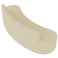 Sofá 4 Lugares Curvo Sala De Estar Living Cancún D02 Linho Bege 230 Cm D-463 - 9