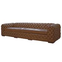 Sofá 4 Lugares Astúria 280cm Couro Mel - 1