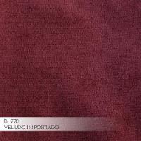 Sofá 4 Lugares com Chaise Base de Madeira Euro 255 Cm Vinho - 3