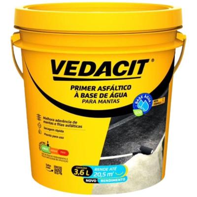 Primer Asfáltico 121833 para Imprimação com Alta Aderência 3,6L Vedacit