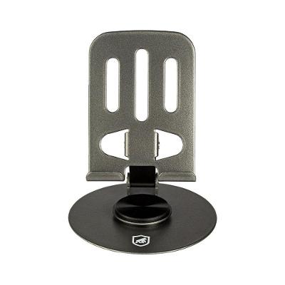 Suporte para Celular Gshield Metálico 360 Discovery com Ajuste de Ângulo em Metal e Silicone Prata