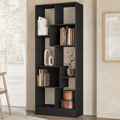 Estante Livreiro Z49 8 Prateleiras MDP 73CM Preto Mpozenato 73CM