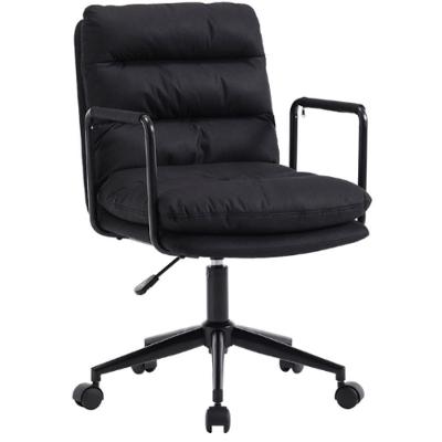 Cadeira Office Arizona Ergonômica em PU Base Giratória com Ajuste de Altura Preto Rivatti Móveis