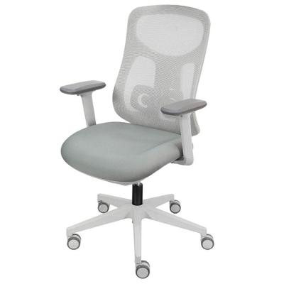 Cadeira Office Osaka Baixa Ergonômica PU Base Giratória com Ajuste de Altura Cinza OR Design