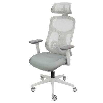 Cadeira Office Osaka Alta Ergonômica Tela Mesh Base Giratória com Ajuste Cinza OR Design