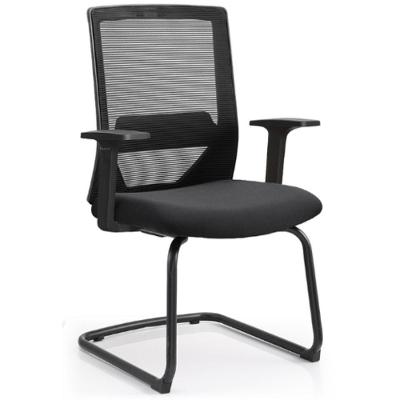 Cadeira Office Chicago Secretária Tela Mesh Base Fixa com Apoio para Braços Preta Rivatti Móveis