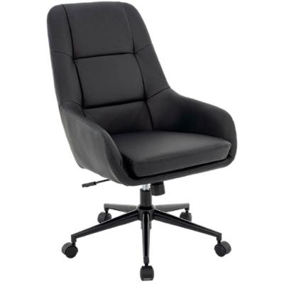 Cadeira Office Vegas Ergonômica PU Base Giratória com Ajuste de Altura Preta Rivatti Móveis