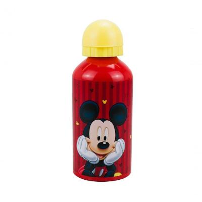 Garrafa Mickey Alumínio Personalizada para Bebidas Quentes e Frias Vermelho Disney 500ML