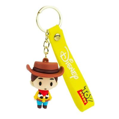 Chaveiro Woody Toy Story com Enfeite Maleável Dourado Taimes