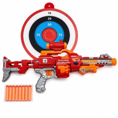 Metralhadora Lança 20 Dardos Semiautomática com Disparo Rápido e Design Tático Vermelho Toys & Toys