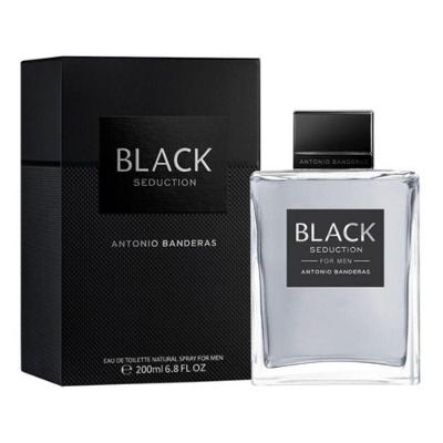 Perfume Seduction In Black Masculino Eau de Toilette Amadeirado Fresco 200ML