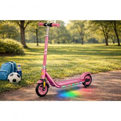 Patinete Elétrico Infantil Unitoys Rosa Motor Escovado 15km-h Autonomia 2h Peso Até 60kg Uso Interno