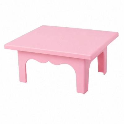 Mesinha Decorativa Infantil em Plástico 20cm X 14cm X 7cm Rosa 1 Unidade Mirandinha