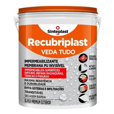 Membrana Impermeabilizante Veda Tudo Protege e Repara com Acabamento Brilhante 0,5kg Transparente