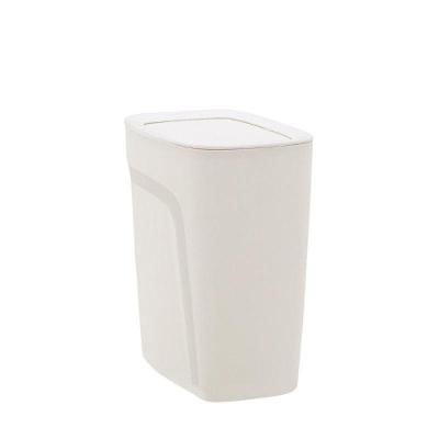 Lixeira Compact 8,5L Polipropileno Basculante com Aro Interno Branco