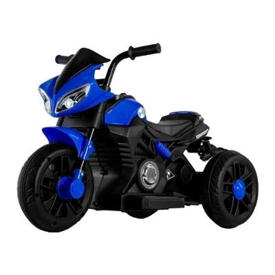 Moto Elétrica Infantil 6V com Acelerador no Pé e Bateria Recarregável Azul Unitoys