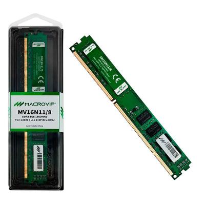 Memória RAM MV16N11-8 8GB DDR3 1600MHz CL11 UDIMM Desktop Macrovip