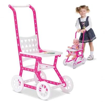 Carrinho de Boneca Tum Infantil com Estímulo à Imaginação Rosa 1 Unidade