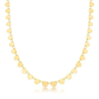 Colar Choker Chapinhas Banhado A Ouro 18k