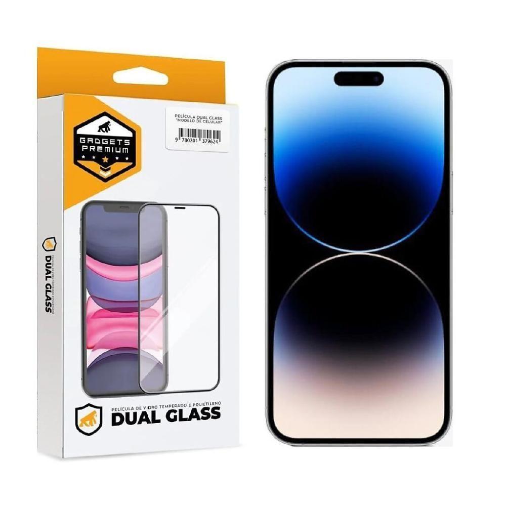 Película Para Iphone 14 Pro Max - Dual Glass Preta - Gshield - 1