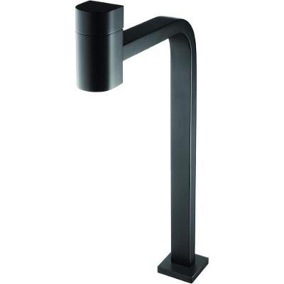 Torneira de Lavatório Lorencode Black Monocomando Cuba de Apoio Latão Preto Fosco Lorenzetti 55CM
