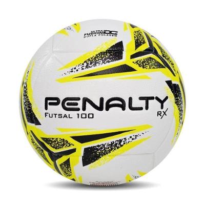 Bola de Futsal Rx 100 Xxiii 2023 com Menor Absorção de Água Câmara 6D Branco e Amarelo Penalty