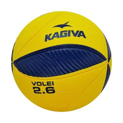 Bola de Vôlei 2.6 Oficial XXIV sem Costura Amarelo e Azul Kagiva 260G