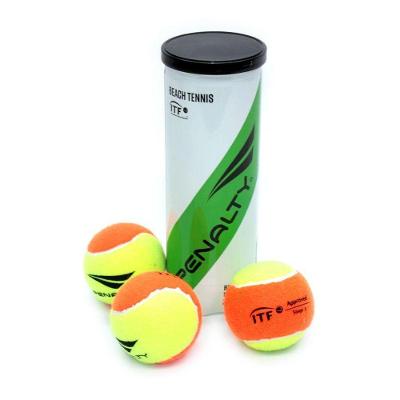 Bola de Beach Tênis XXII Pressurizada Homologada ITF 2 Penalty Laranja e Amarela 3 Unidades
