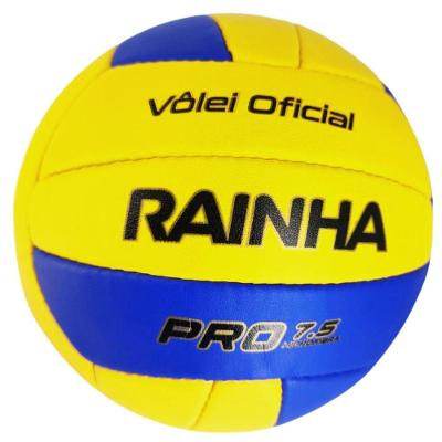 Bola de Vôlei Pro 7.5 Oficial com Toque Macio em Amarelo e Azul Rainha