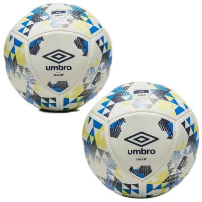 Kit Bola de Futsal Sala Cup Oficial LNF Amarelo e Azul Umbro 2UNIDADES