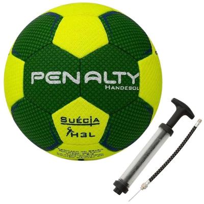 Kit Bola de Handebol H3L Ultra Grip X + Bomba Dupla Ação Verde e Branco Penalty