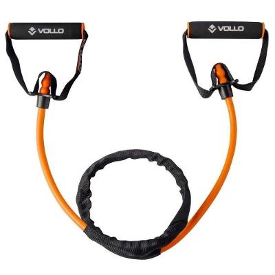 Extensor Vollo VP1064 Nível Médio 11mm Fortalecimento Muscular Laranja 120CM